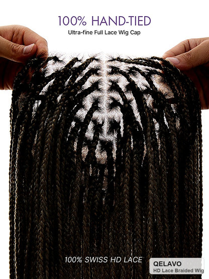 🔥Last Day: 80% Off🔥 HD Lace Knotless Box Braided Wig | Real Scalp Look Glueless Wig