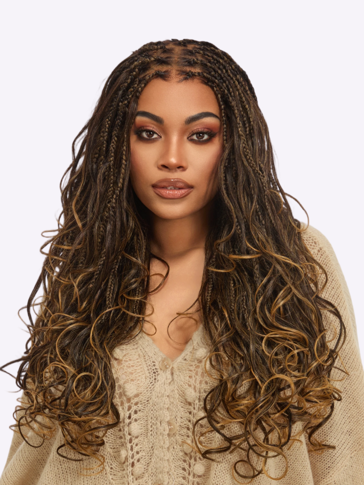 🔥Last Day: 80% Off🔥 HD Lace Knotless Box Braided Wig | Real Scalp Look Glueless Wig
