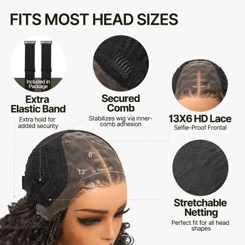 ⚠️ Hurry! 80% OFF — Stock Limited to 200 Pieces! Lace Wig Glueless Wear