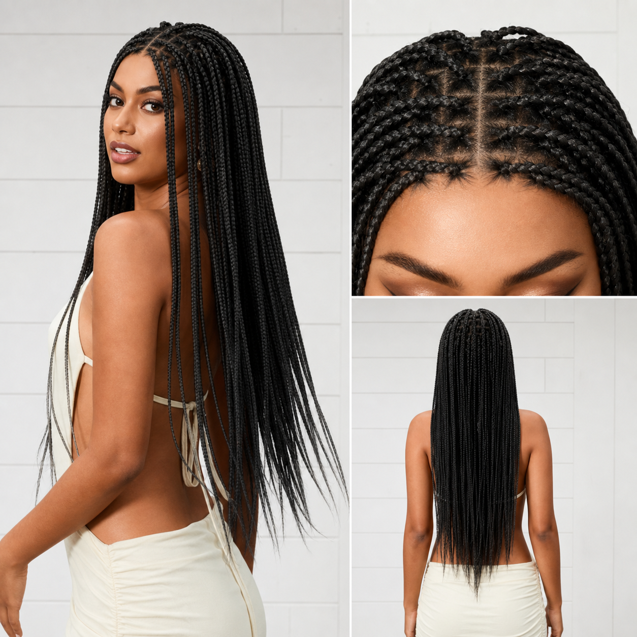 🔥Last Day: 80% Off🔥 HD Lace Knotless Box Braided Wig | Real Scalp Look Glueless Wig