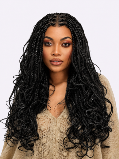 🔥Last Day: 80% Off🔥 HD Lace Knotless Box Braided Wig | Real Scalp Look Glueless Wig